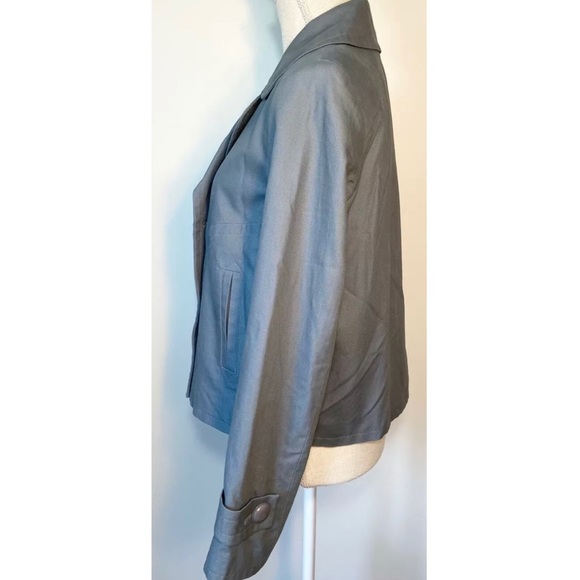 Talbots 6 Jacket Blue Lined Double Breasted Jackie Fit New Playfully Straight - Picture 4 of 8